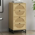 thumbnail image 2 of Resenkos Natural Rattans 4-Drawer Dresser for Bedroom Diversified Storage Organizer, 2 of 11