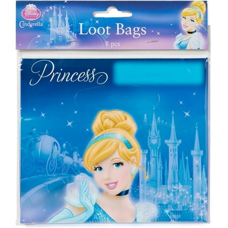 Cinderella Treat Bags, 8 Count, Party Supplies