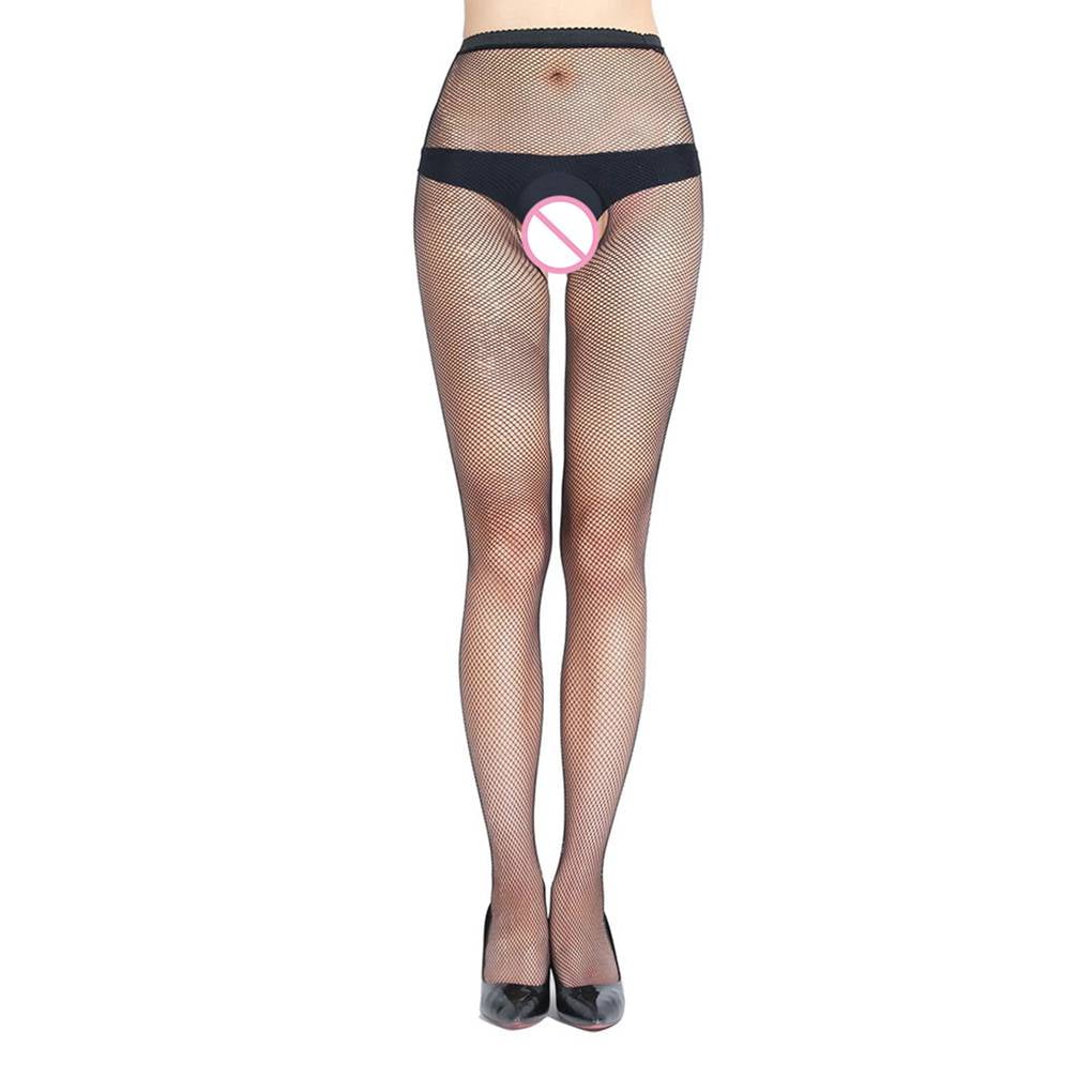 Brongsleet Women Fishnet Stockings Bodystocking Female Erotic Lingerie Open Crotch Tights Sex Girl Pantyhose Body Socks