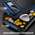 thumbnail image 4 of Designed for Google Pixel 8A Case 2 in 1 Gift Militay Grade Drop Protective Rugged Heavy Duty Cover Shockproof Case for Pixel 8A Phone Case for Women Men Boy Girl (Blue+Black), 4 of 8