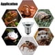 thumbnail image 2 of Lámpara de calor para lagarto y reptil acuático, 4 bombillas solares con luz de espectro completo UVA y UVB, vidrio de alta calidad que promueve la síntesis de vitamina D3 y el crecimiento saludable, 2 of 5