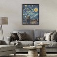 thumbnail image 3 of Stupell Industries Art Deco Iconic Blockchain Moonlight Black Floating Frame Canvas Art, 17 x 21, by Svetlana Aleynikova, 3 of 8