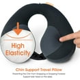 thumbnail image 3 of INFANZIA Chin Supporting Travel Neck Pillow , Black, 3 of 10
