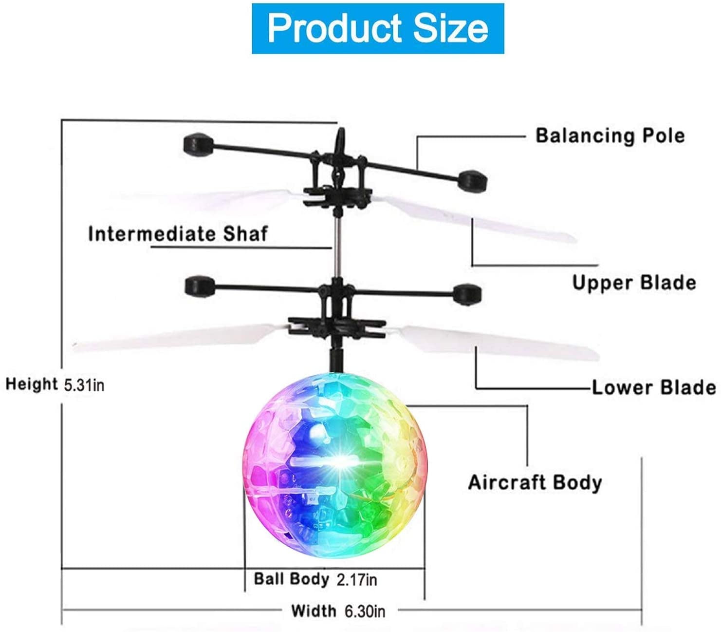 induction flying ball remote control