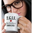 thumbnail image 2 of 3drose, Tgif This Grandma Is Fabulous, Red, 15oz Mug, 2 of 6