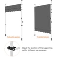 thumbnail image 7 of Topeakmart 78.7" L Manual Retractable Awning with Adjustable Height, Dark Gray, 7 of 7