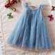 thumbnail image 5 of Odeerbi Niñas Vestido de Tul Con Lentejuelas Vestido de Verano Con Volantes Manga Con Lazo Vestido de Princesa Sin Mangas Cuello Redondo Malla, 5 of 5