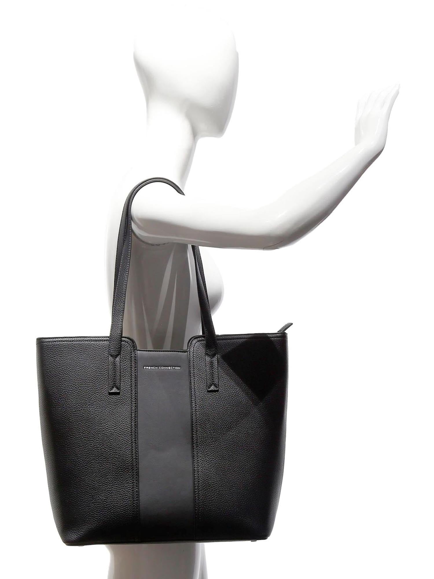 French Connection Women's Honora Pebbled Tote, Black