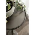 thumbnail image 2 of Kate and Laurel Engles Traditional Adjustable-Height Pedestal Drink Table, 10x10x30, Polished Gunmetal, Vintage Round Living Room Pedestal Table for Indoor Plant Stand with Protective Tabletop Lip, 2 of 8