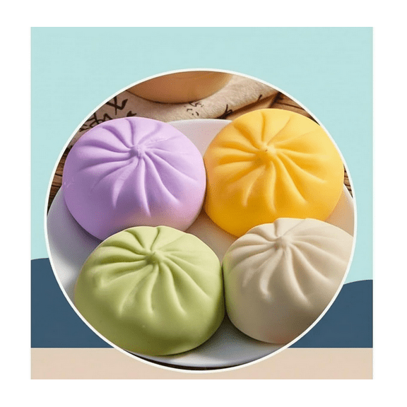 2026 Edition Dumpling Squishy Large with Steamer Box,Super Soft Giant Squishy Dumpling,Jumbo Dumplings Squishys,Large Stress Relief Squishys Dumplings