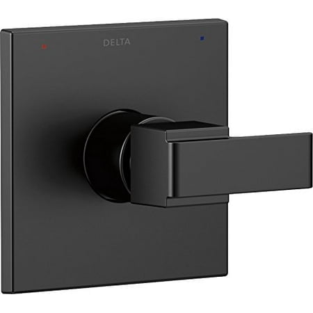 Delta Faucet Ara Série 14 Trousse de Garniture de Soupape de Douche à une Fonction Noir Mat T14067-BL (Valve Non Incluse)