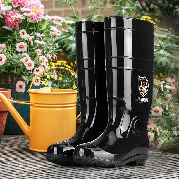 AVEKI Rain Boots Men Long Rain Boots Boots Adult Outdoor Work Fishing Boots Anti Slip Pvc for Men Women Adult Outdoor Work Fishing Garden Mud Boot