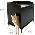 thumbnail image 3 of Jumbo Designer Catbox Litter Box Enclosure in Black, 3 of 12