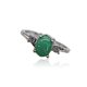 thumbnail image 1 of Anillo de plata para mujer, anillos de moda portátiles, regalos para novia, joyería decorativa, propuesta de boda, compromiso informal Ropa, zapatos y accesorios Miscelánea Verde Tamaño 8 Jumpingount AP011197-15, 1 of 6