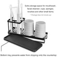 thumbnail image 7 of IWNTWY Toothbrush Holder for Countertop with Drainage - 4 Slots Bathroom Organizer for Electric Toothbrush, Toothpaste, Mouthwash - Black, 7 of 7