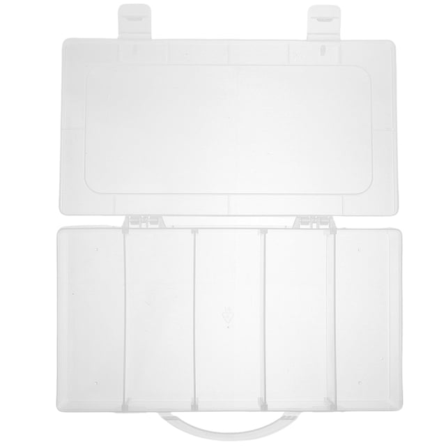 FENGGUIQU Caja De Almacenamiento Transparente Con Tapa Para Joyería Y Accesorios Multiusos Portátil