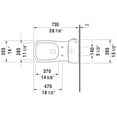 thumbnail image 6 of Duravit D-Code One-Piece Toilet, Single Flush Right Lever White, 6 of 7