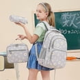 thumbnail image 5 of Girls School Backpack, Women Floral Oxford Backpack, School Bag, Outdoor/Leisure Daypack, School Backpack for Teens with USB Charging Port, 5 of 5