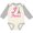 Natural and Heather, variant on Inktastic I Love Paris Eiffel Tower Girls Long Sleeve Baby Bodysuit