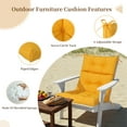thumbnail image 5 of 2-Pack High Back Outdoor Chair Cushions, Waterproof & Fade-Resistant Tufted Patio Chair Cushion for Rocking Chairs Adirondack Garden Porch Home Office Chair Use - 44" x 22" x 4", 5 of 7