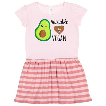 

Inktastic Adorable and Vegan Cute Avocado Gift Toddler Girl Dress