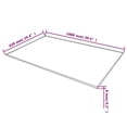 thumbnail image 3 of vidaXL Table Top Tempered Glass Rectangular 1000x620 mm, 3 of 3