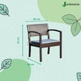 thumbnail image 2 of Silla de Jardín Jardimanía, Tipo Rattan Plástico, Individual, Cómoda y Resistente, Incluye Cojín chocolate Estandar, 2 of 8