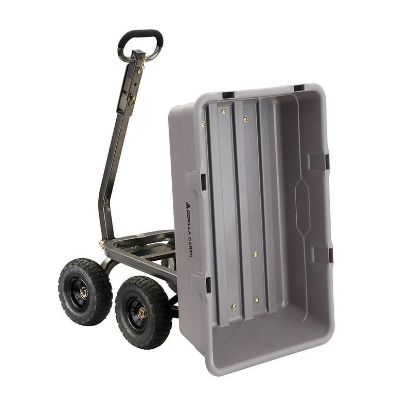 Gorilla Carts 7-Cu Ft Heavy Duty Poly Dump Cart - Carts