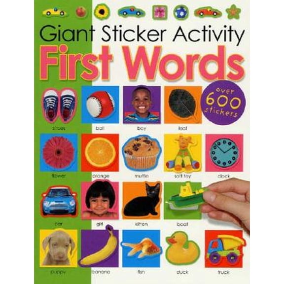 Pre-Owned Giant Sticker Activity First Words (Paperback) by Roger Priddy