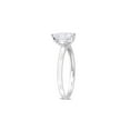thumbnail image 2 of 1.00 Carat (Ctw) Lab-Created Pear-Cut Moissanite Engagement Ring in Sterling Silver for Women, 2 of 6