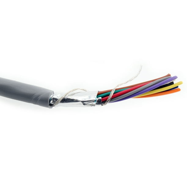 Belden 9540060 Shielded Computer Cable, 10Conductor, 24AWG, 24/10C