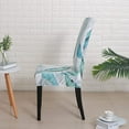 thumbnail image 4 of Dining Room Chair Covers for Dining Room Set of 4,Stretch Dining Chair Cover for Dining Room Kitchen Washable Removable(4Pack,Printed Leaf Pattern), 4 of 6