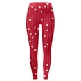 thumbnail image 4 of MKLEKYY Leggings de cintura alta con estampado floral para mujer, ideales para yoga y fitness, con realce, talla 9, 4 of 4