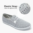 thumbnail image 3 of AOMAIS Women’s Slip On Canvas Shoes Sneakers Fashion Elastic Sneakers（Gray US7）, 3 of 12