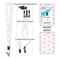 thumbnail image 3 of 2Pack Badge Holder Retractable Clip with Lanyard,Pink Bow Cherry Print Lanyard ID for Badges, 3 of 5