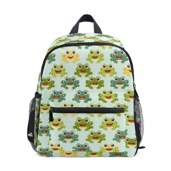 ALAZA Cute Frogs School Backpack Small Bookbag Mini Bags