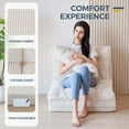 thumbnail image 5 of YOSHOOT Bean Bag Bed Folding Sofa Couch with Pillows Floor Mattress for Adults, Extra Thick and Long Floor Sofa, Full Floor Couch Bed for Bedroom Living Room, Beige, 30x91 Inch, 5 of 8
