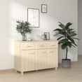 thumbnail image 2 of vidaXL Sideboard Bar Buffet Console Cabinet with Drawers HAMAR Solid Wood Pine, 2 of 30