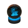 thumbnail image 1 of EIMELI 3d Glowing Crystal Ball Night Light Ornament Creative Coloful Night Scene Lamp With Base For Home Decor Gift, 1 of 9