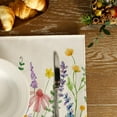 thumbnail image 3 of Flower Spring Placemats 12x18 Inch Set of 4 Summer Table Place Mats Farmhouse Rustic Holiday Kitchen Dining Decoration for Indoor Outdoor Dinner Party Décor GP023, 3 of 5