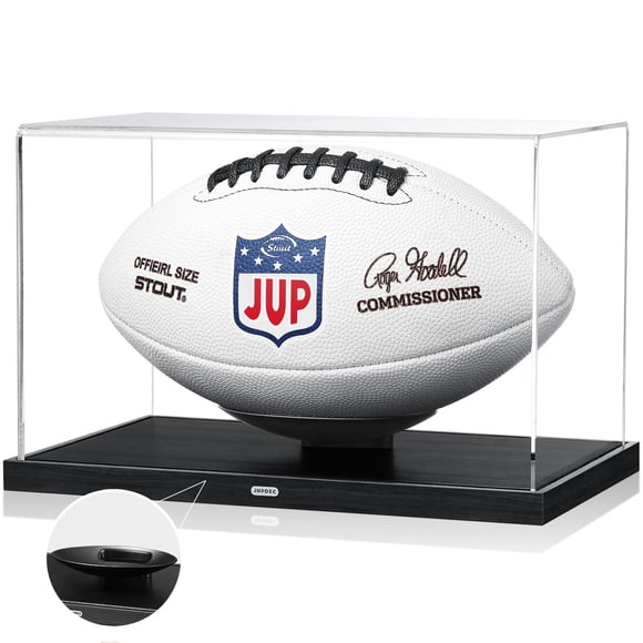 Vitrina para Balón de Fútbol JupDec de Tamaño Completo en Acrílico con Protección UV