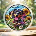 thumbnail image 4 of Acrylic Puzzles Suncatcher Window Hanging 83 Pieces Stained Glass Acrylic Puzzle Song Decoration For Women Men Mom Birthday Home Decor, 4 of 9