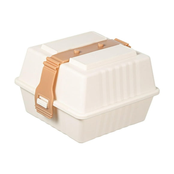 Contenedor para sándwich,Contenedores compostables tipo concha para comida para llevar,Caja para torta Bento para llevar con tapas desechables,Contenedor portátil para llevar con tapa