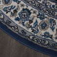 thumbnail image 3 of Home Dynamix Tremont Magnolia Traditional Medallion Area Rug, Navy Blue/Ivory, 5'2" Round, 3 of 5