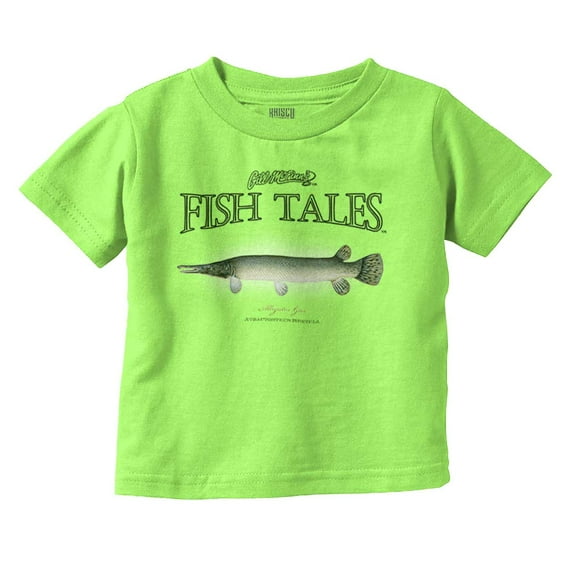 Gill McFinn Alligator Gar Fishing Toddler Boy Girl T Shirt Infant Toddler Brisco Brands 12M