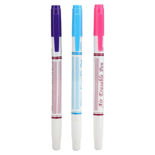  Dritz Fabric Marking Pencils, Water Soluble and Retractable,  White & Blue