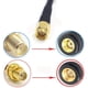 thumbnail image 4 of Conectores Coaxiales Yashi 10 Macho y Hembra Crimpadora para Cable de Extensión Antena WiFi RG174 RG316 Azul Dorado, 4 of 5