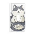 thumbnail image 2 of Yayeee Toggle Light Switch Wall Plate 1-Gang 4.5"x2.7" Home Decorative Outlet Cover, Black Cute Cat, 2 of 7