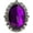 Purple, variant on Gothic Steampunk Victorian Pendant Jewelry on Black Velvet Choker