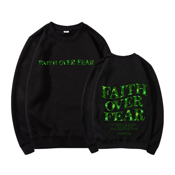 Gibobby Sudadera con forro polar Mujer Sudadera con capucha sin capucha y manga larga con cuello redondo y estampado casual en la parte delantera y trasera para mujer (Negro, S)